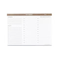 24-hour undated planner pad with to-do list section for daily schedule